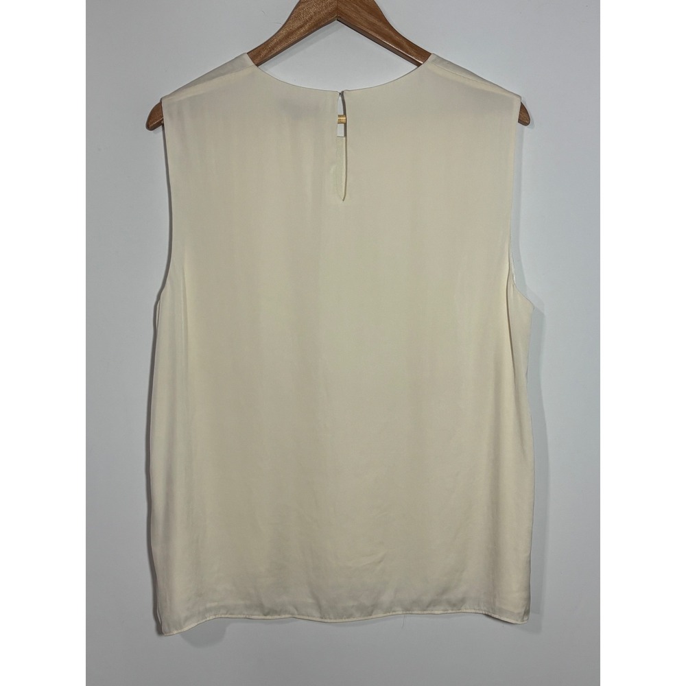 Quince Washable Silk Sleeveless Tank Bundle of 2  Black Ivory XL Quiet Luxury - Picture 5 of 12